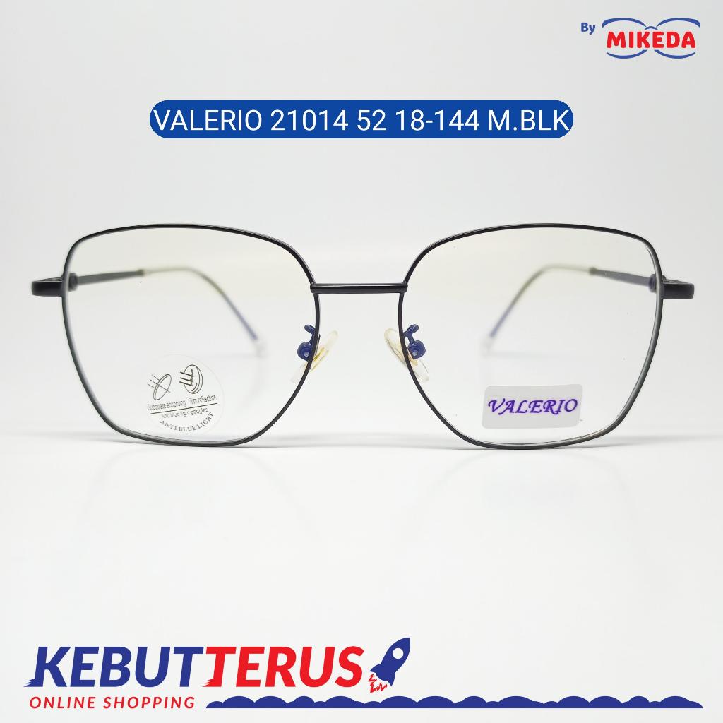 Mikeda-FRAME KACAMATA VALERIO 21014 M.BLK + LENSA(MINUS/CYLINDER)