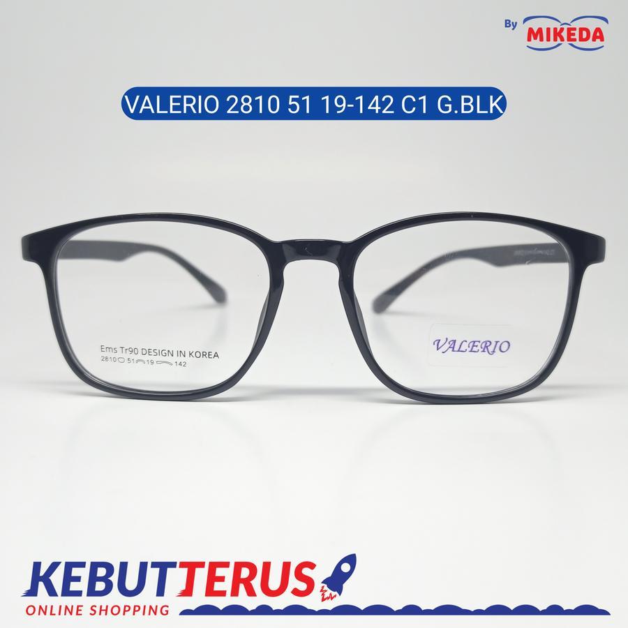 Mikeda-FRAME KACAMATA VALERIO 2810 C1 G.BLK + LENSA(MINUS/CYLINDER)