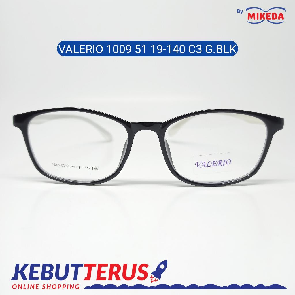 Mikeda-FRAME KACAMATA VALERIO 1009 C3 G.BLK + LENSA(MINUS/CYLINDER)