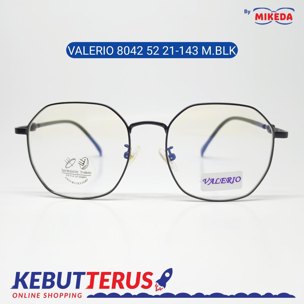 Mikeda-FRAME KACAMATA VALERIO 8042 M.BLK + LENSA(MINUS/CYLINDER)