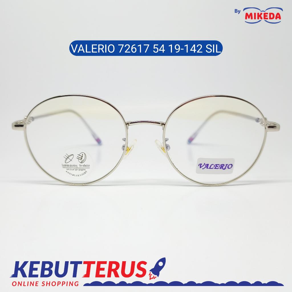 Mikeda-FRAME KACAMATA VALERIO 72617 SIL + LENSA(MINUS/CYLINDER)