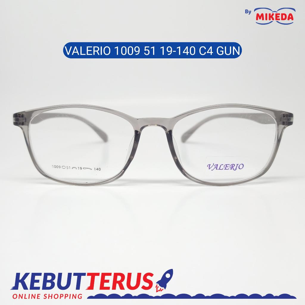 Mikeda-FRAME KACAMATA VALERIO 1009 C4 GUN + LENSA(MINUS/CYLINDER)
