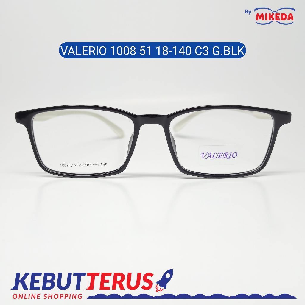 Mikeda-FRAME KACAMATA VALERIO 1008 C3 G.BLK + LENSA(MINUS/CYLINDER)