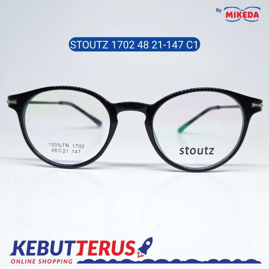 Mikeda-FRAME KACAMATA STOUTZ 1702 C1 + LENSA(MINUS/CYLINDER)