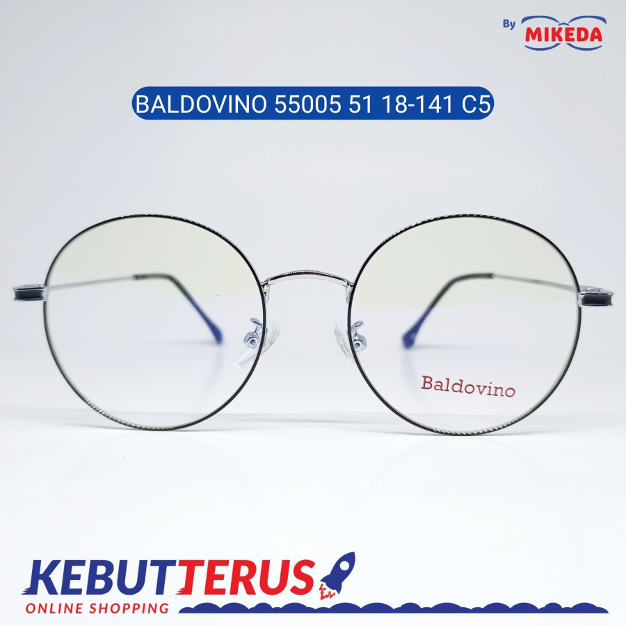 Mikeda-FRAME KACAMATA BALDOVINO 55005 C5 + LENSA(MINUS/CYLINDER)