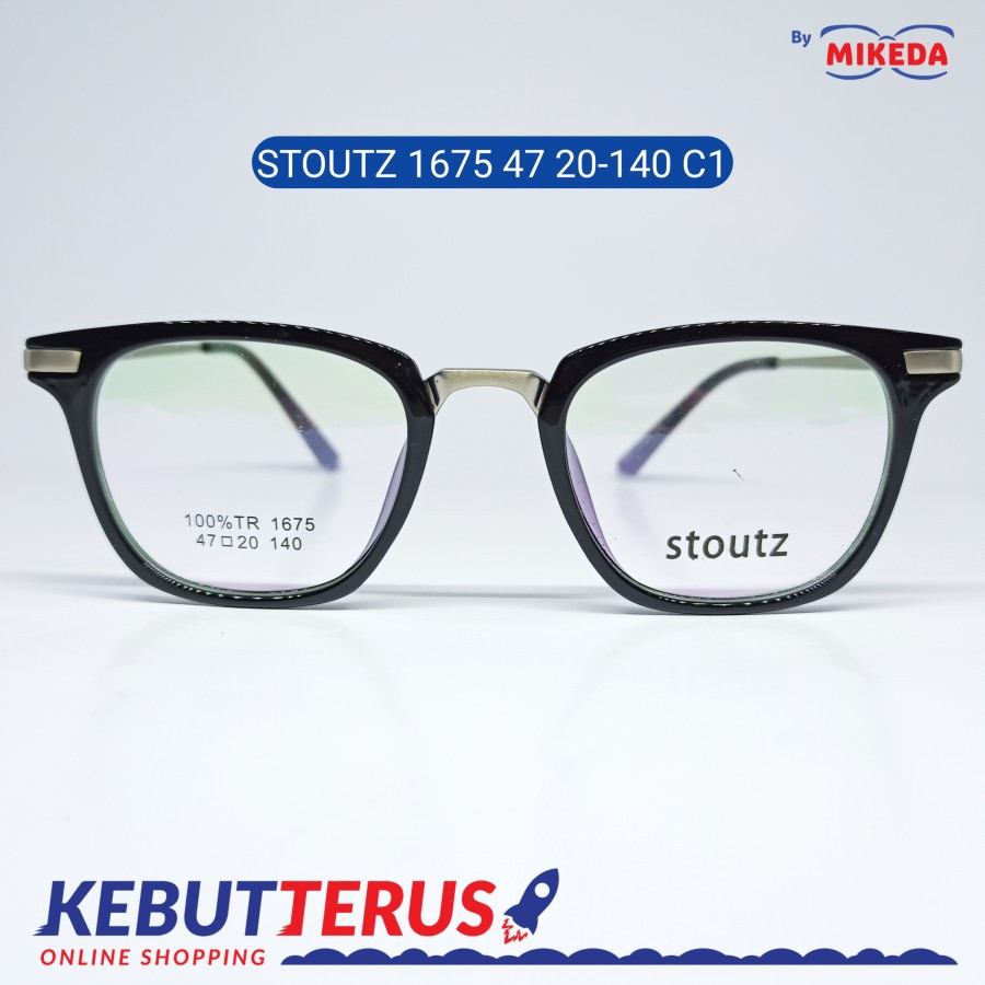 Mikeda-FRAME KACAMATA STOUTZ 1675 C1 + LENSA(MINUS/CYLINDER)