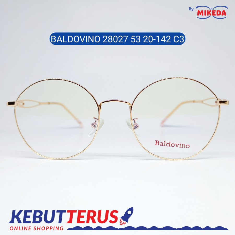 Mikeda-FRAME KACAMATA BALDOVINO 28027 C3 + LENSA(MINUS/CYLINDER)