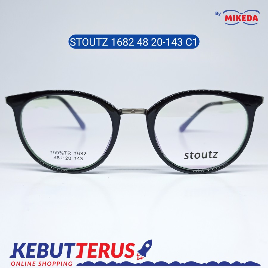 Mikeda-FRAME KACAMATA STOUTZ 1682 C1 + LENSA(MINUS/CYLINDER)