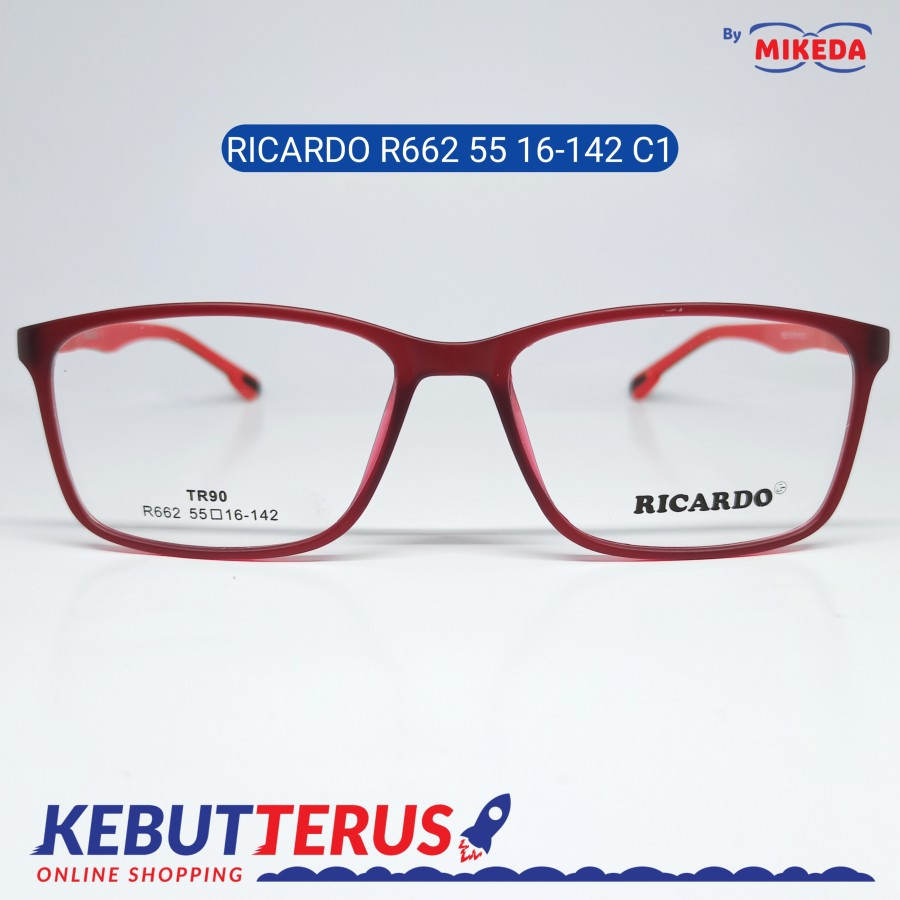Mikeda-FRAME KACAMATA RICARDO R662-55 C1 + LENSA(MINUS/CYLINDER)