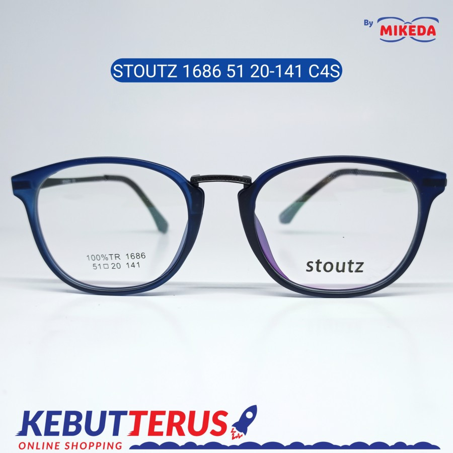 Mikeda-FRAME KACAMATA STOUTZ 1686 C4S + LENSA(MINUS/CYLINDER)