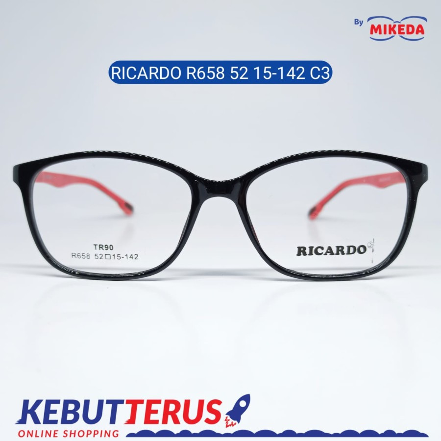 Mikeda-FRAME KACAMATA RICARDO R658 52 C3 + LENSA(MINUS/CYLINDER)