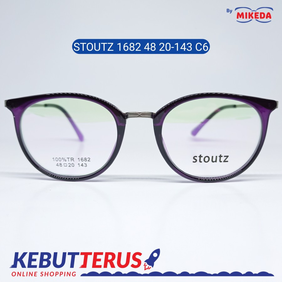 Mikeda-FRAME KACAMATA STOUTZ 1682 C6 + LENSA(MINUS/CYLINDER)