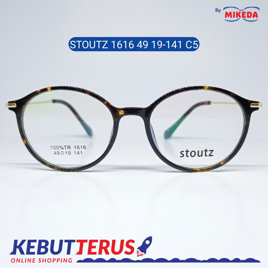 Mikeda-FRAME KACAMATA STOUTZ 1616 C5 + LENSA(MINUS/CYLINDER)