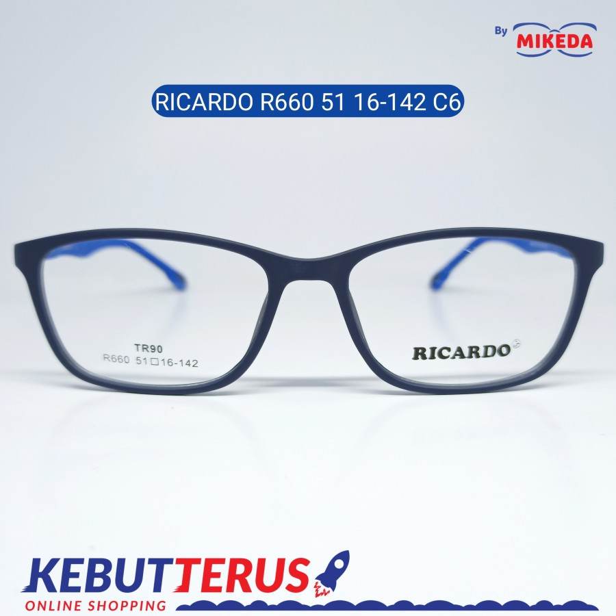 Mikeda-FRAME KACAMATA RICARDO R660 - 51 C6 + LENSA(MINUS/CYLINDER)