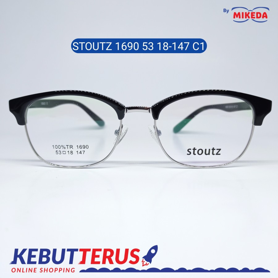 Mikeda-FRAME KACAMATA STOUTZ 1690 C1 + LENSA(MINUS/CYLINDER)