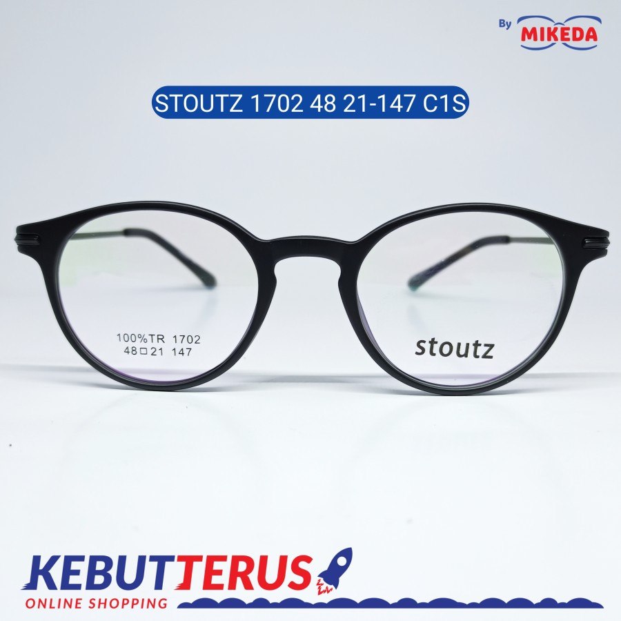 Mikeda-FRAME KACAMATA STOUTZ 1702 C1S + LENSA(MINUS/CYLINDER)
