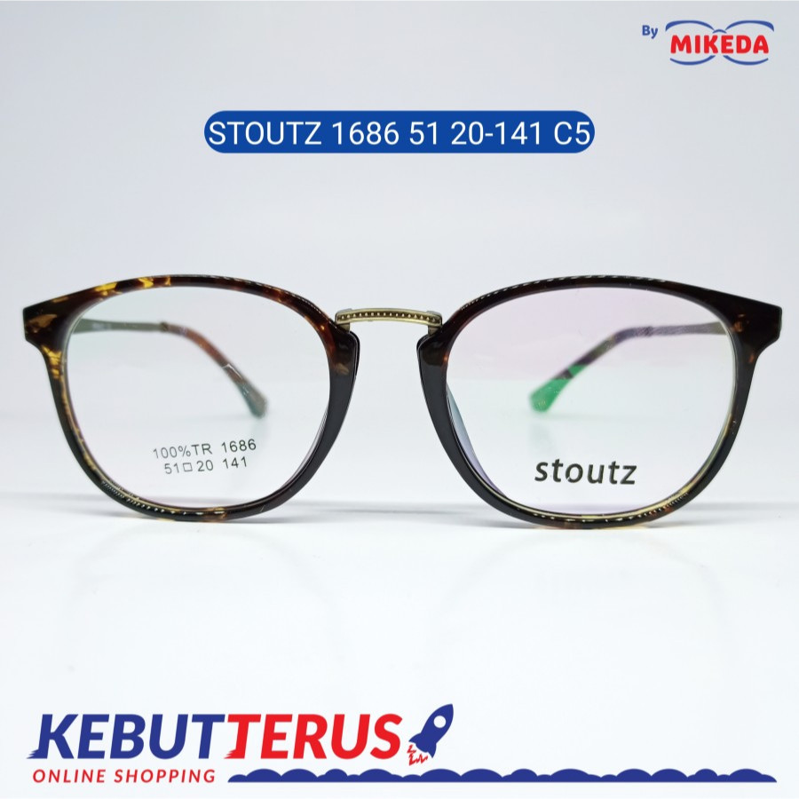 Mikeda-FRAME KACAMATA STOUTZ 1686 C5 + LENSA(MINUS/CYLINDER)