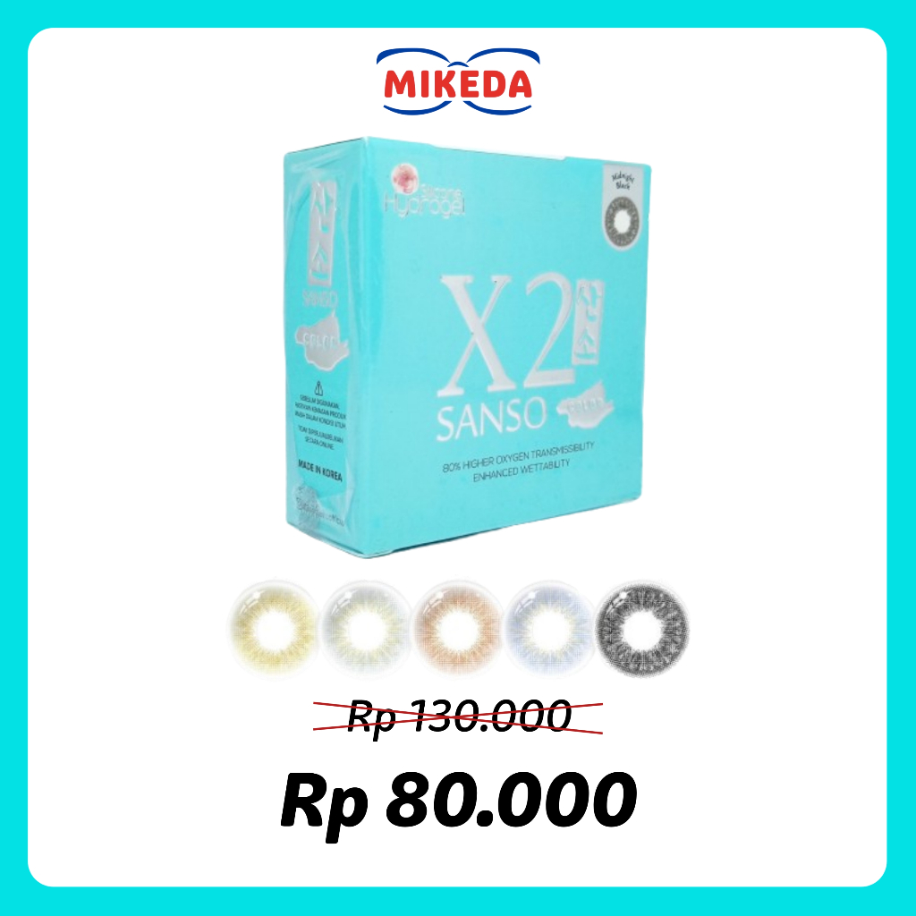 Mikeda -Softlens X2 New Sanso Color Hazel