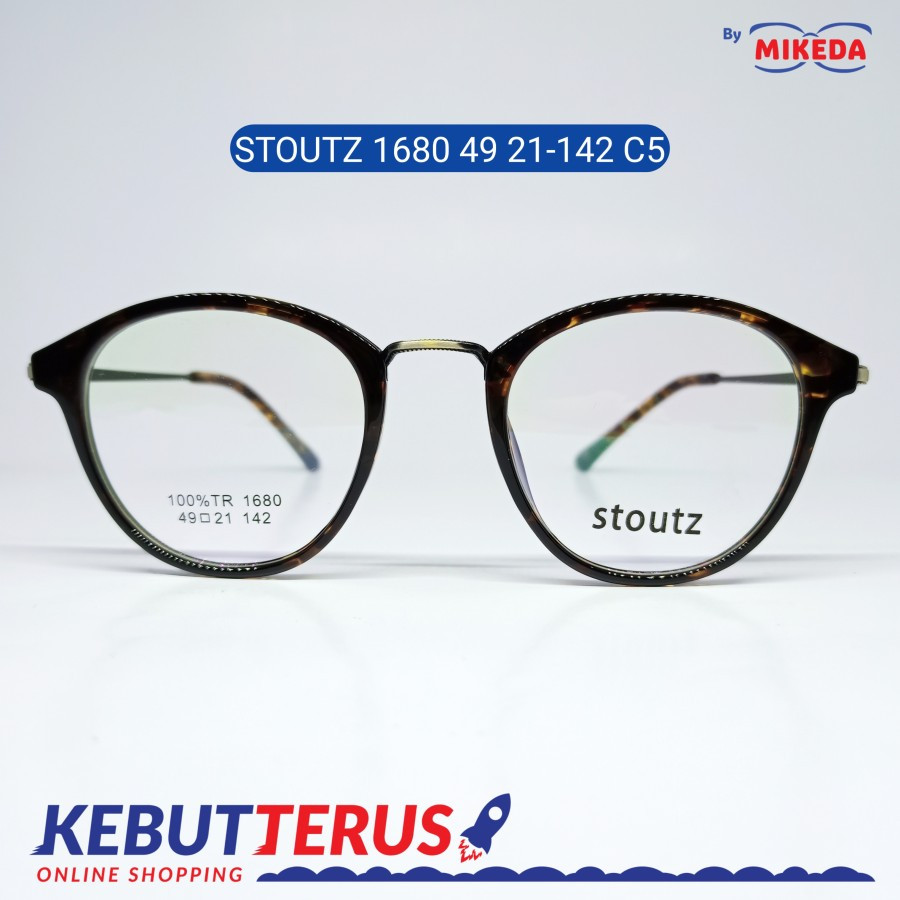 Mikeda-FRAME KACAMATA STOUTZ 1680 C5 + LENSA(MINUS/CYLINDER)