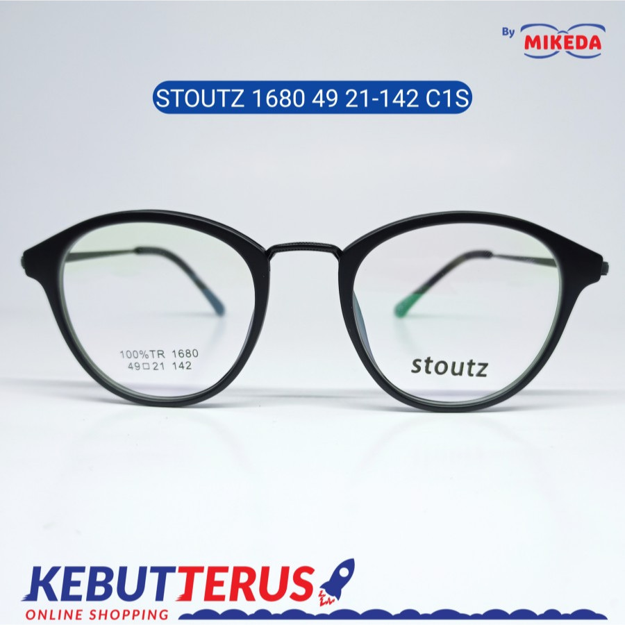 Mikeda-FRAME KACAMATA STOUTZ 1680 C1S + LENSA(MINUS/CYLINDER)