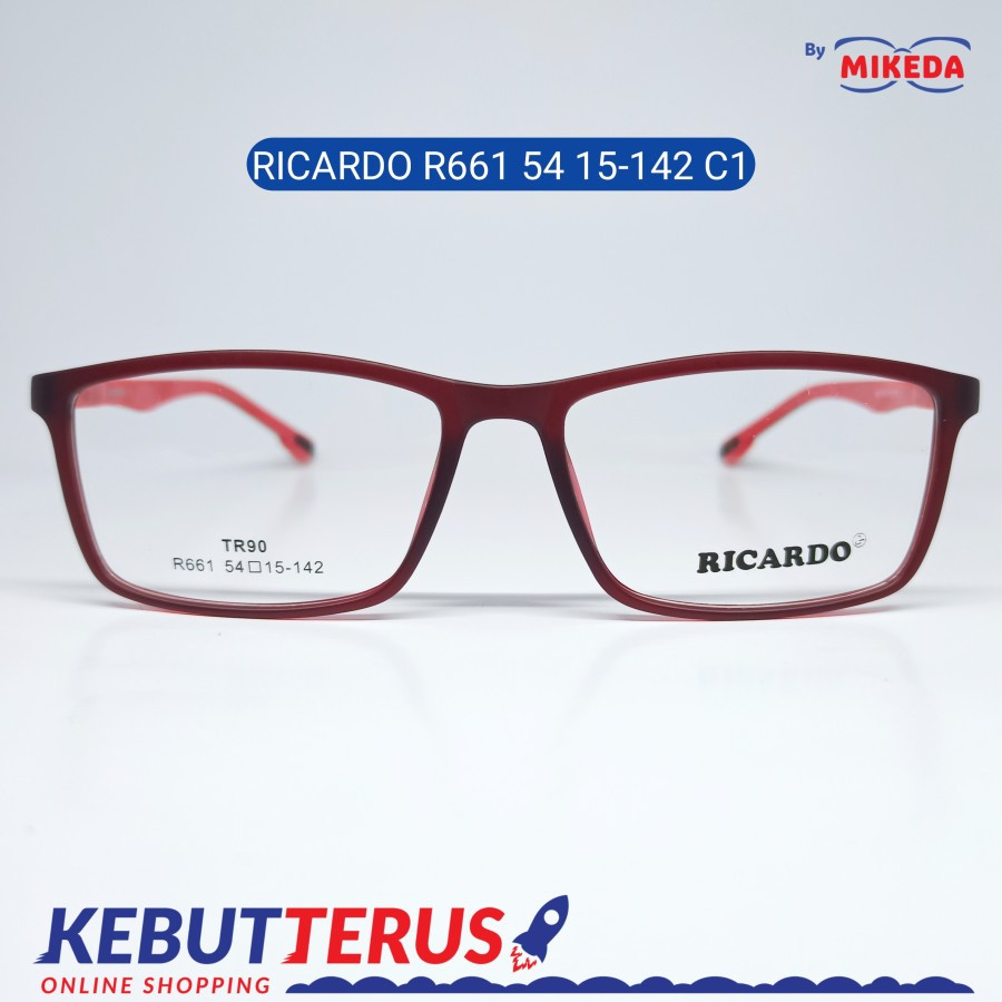 Mikeda-FRAME KACAMATA RICARDO R661 54 C1 + LENSA(MINUS/CYLINDER)