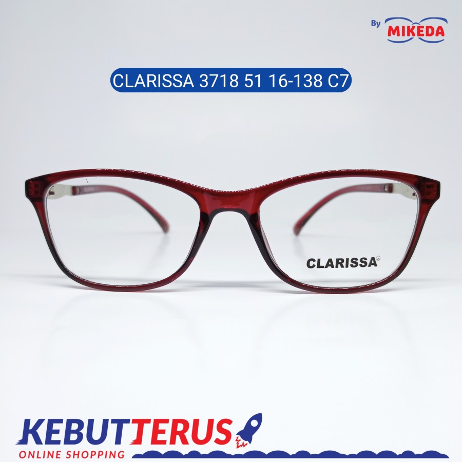 Mikeda-FRAME KACAMATA CLARISSA 3718-51 C7 + LENSA(MINUS/CYLINDER)