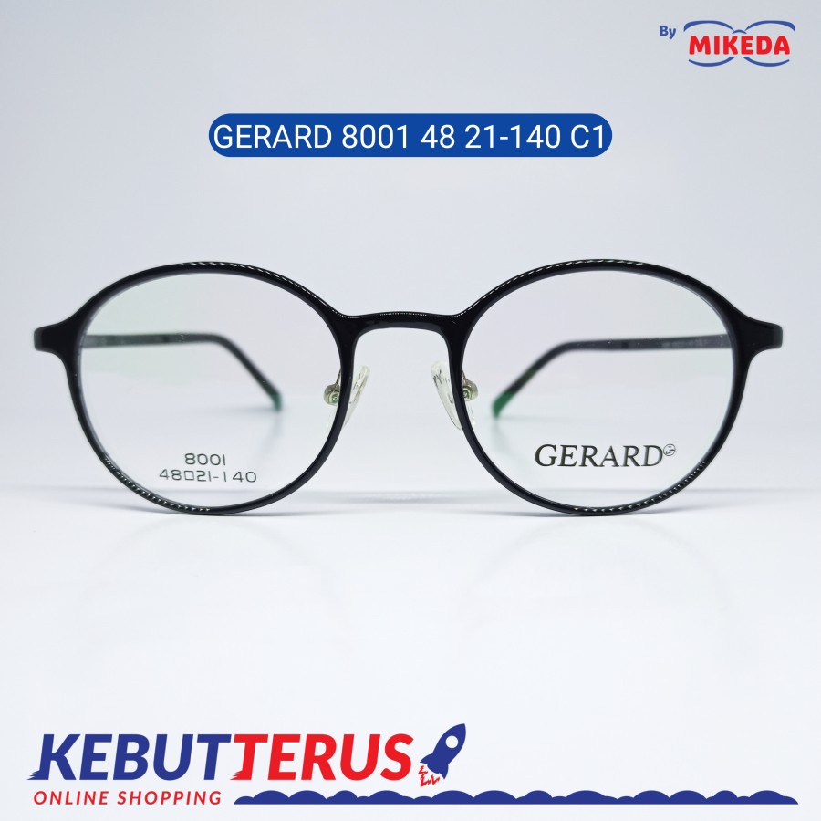 Mikeda-FRAME KACAMATA GERARD 8001 C1 + LENSA(MINUS/CYLINDER)