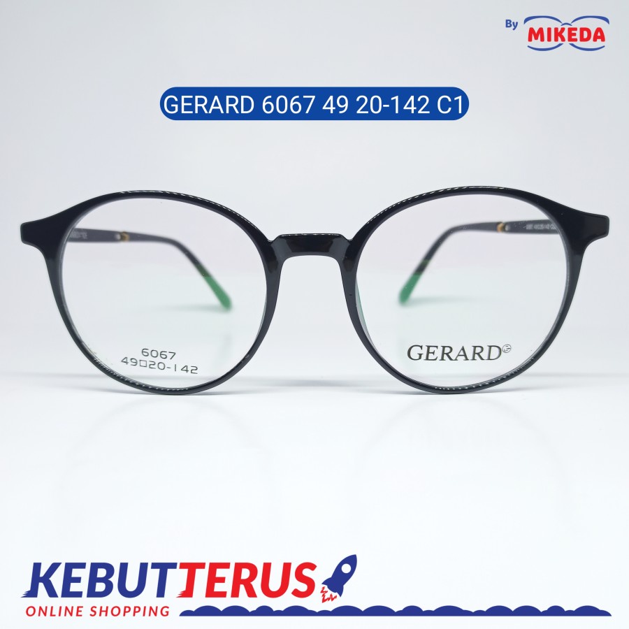 Mikeda-FRAME KACAMATA GERARD 6067 C1+ LENSA(MINUS/CYLINDER)