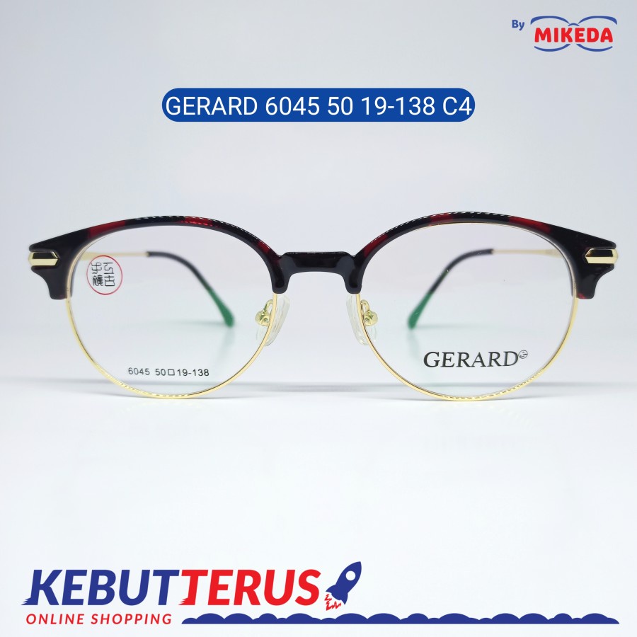 Mikeda-FRAME KACAMATA GERARD 6045 C4+ LENSA(MINUS/CYLINDER)