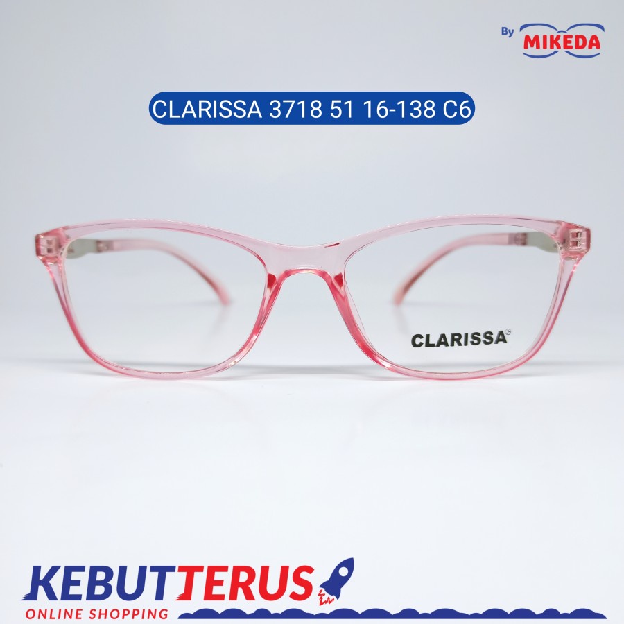 Mikeda-FRAME KACAMATA CLARISSA 3718-51 C6 + LENSA(MINUS/CYLINDER)