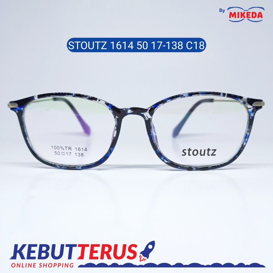 Mikeda-FRAME KACAMATA STOUTZ 1614 C18 + LENSA(MINUS/CYLINDER)