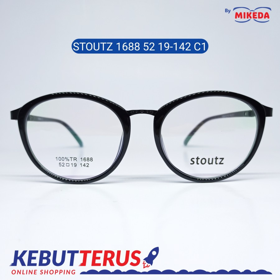 Mikeda-FRAME KACAMATA STOUTZ 1688 C1 + LENSA(MINUS/CYLINDER)