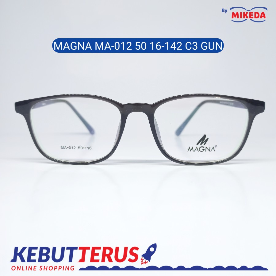 Mikeda-FRAME KACAMATA MAGNA MA - 012 C3 GUN + LENSA(MINUS/CYLINDER)
