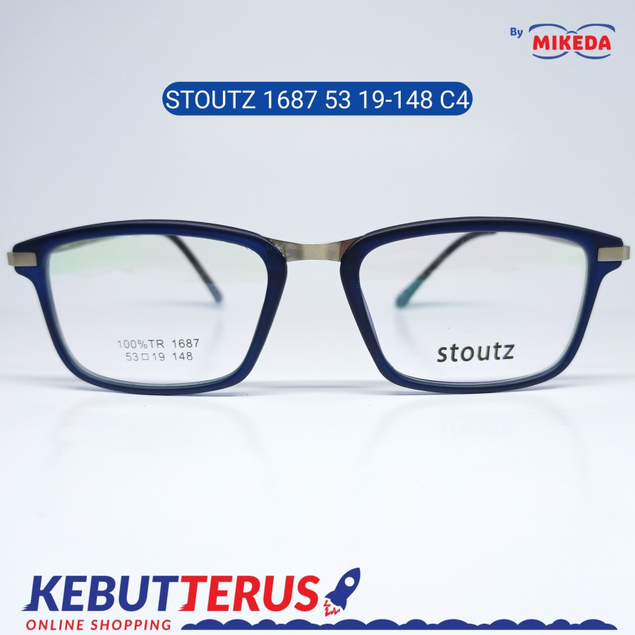 Mikeda-FRAME KACAMATA STOUTZ 1687 C4 + LENSA(MINUS/CYLINDER)