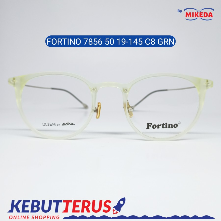 Mikeda-FRAME KACAMATA FORTINO 7856 C8 GREEN + LENSA(MINUS/CYLINDER)