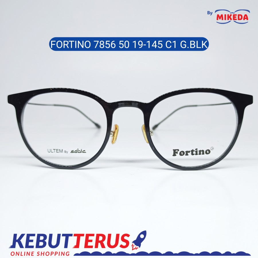 Mikeda-FRAME KACAMATA FORTINO 7856 C1 G.BLK + LENSA(MINUS/CYLINDER)
