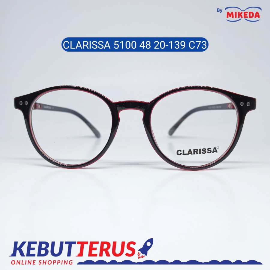 Mikeda-FRAME KACAMATA CLARISSA 5100 48 C73 + LENSA(MINUS/CYLINDER)