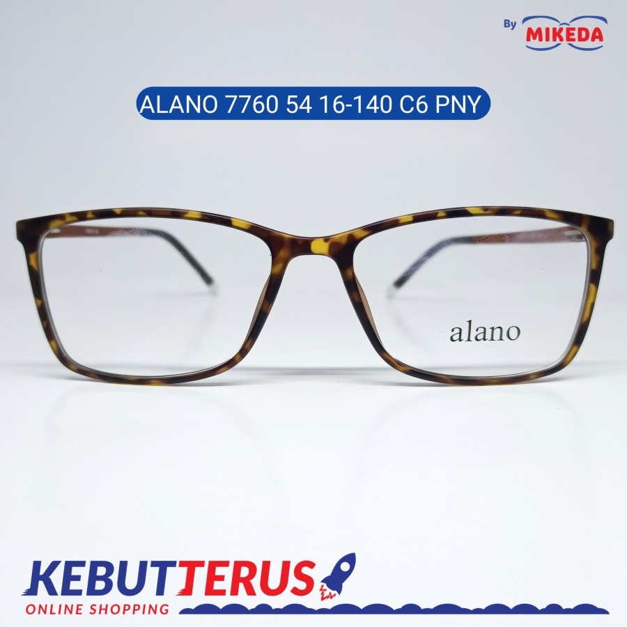 Mikeda-FRAME KACAMATA ALANO 7760 C6 PNY + LENSA(MINUS/CYLINDER)