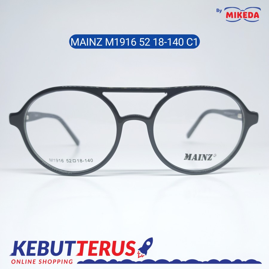 Mikeda-FRAME KACAMATA MAINZ M1916 52 18-140 C1 + LENSA(MINUS/CYLINDER)