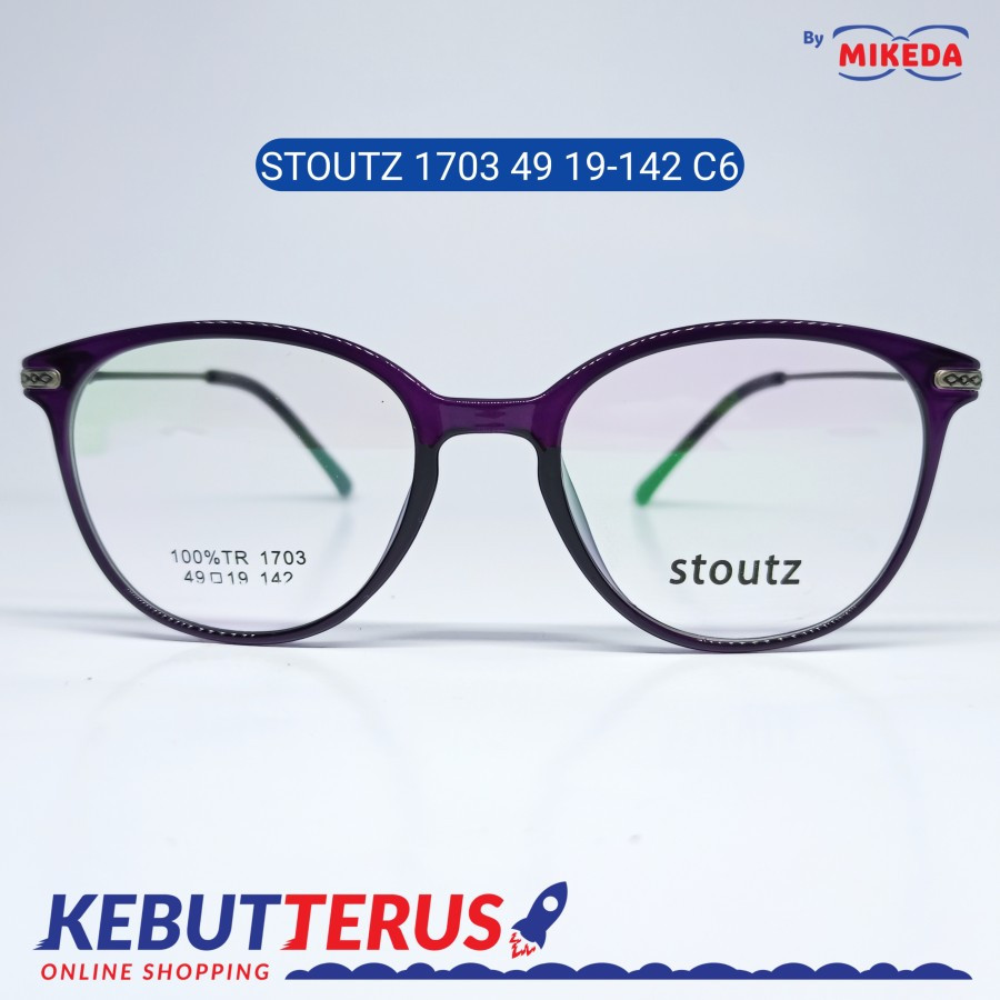 Mikeda-FRAME KACAMATA STOUTZ 1703 C6 + LENSA(MINUS/CYLINDER)