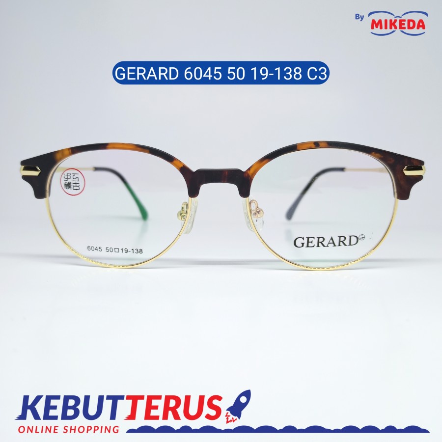 Mikeda-FRAME KACAMATA GERARD 6045 C3 + LENSA(MINUS/CYLINDER)