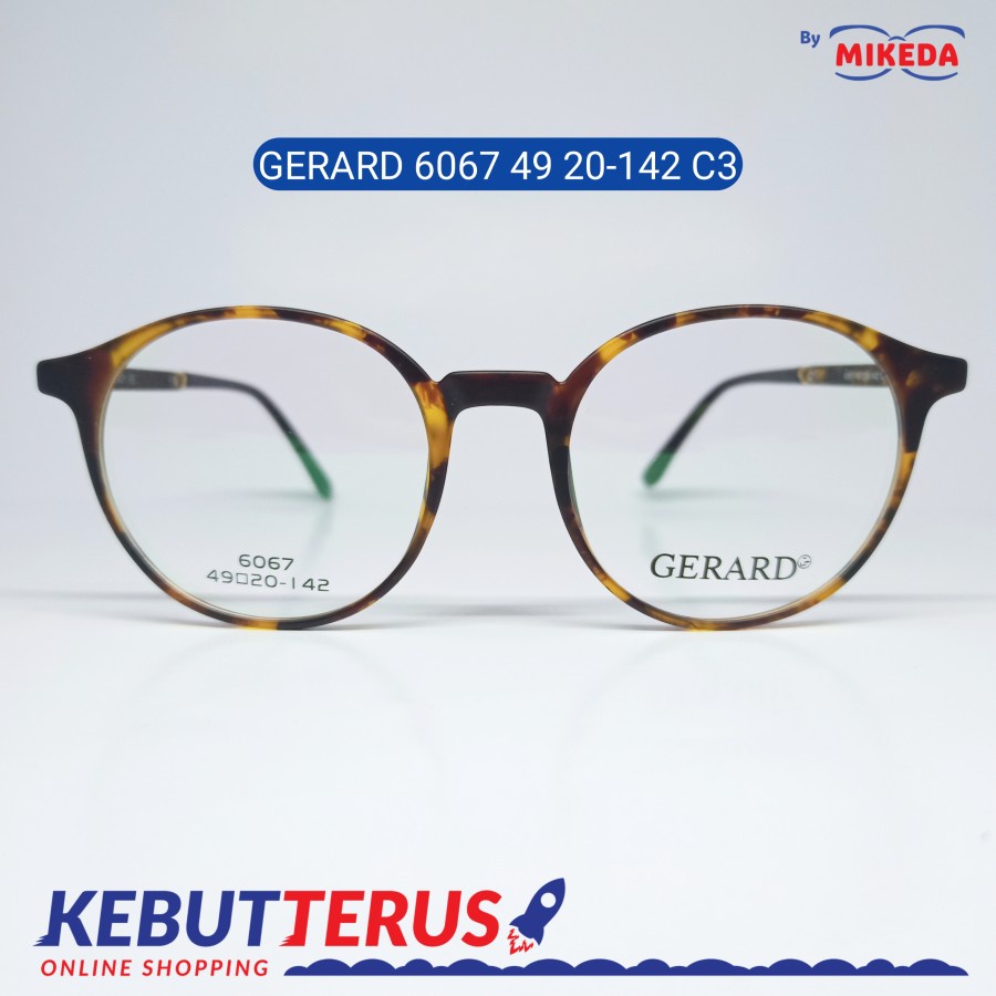 Mikeda-FRAME KACAMATA GERARD 6067 C3+ LENSA(MINUS/CYLINDER)