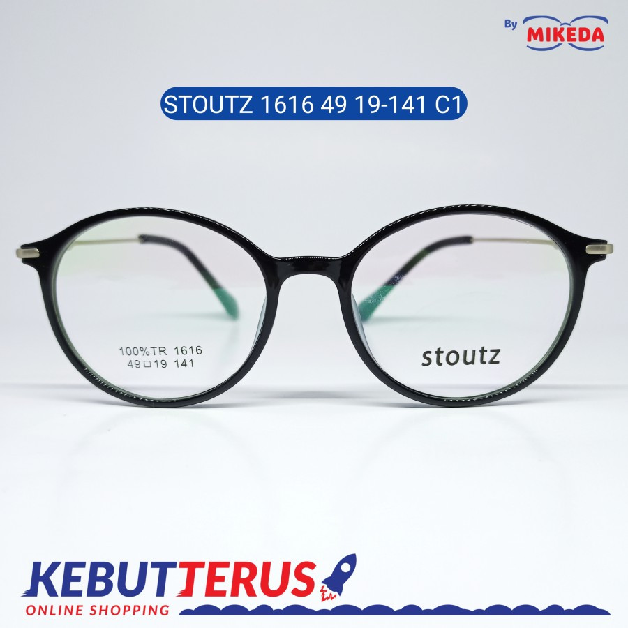 Mikeda-FRAME KACAMATA STOUTZ 1616 C1 + LENSA(MINUS/CYLINDER)
