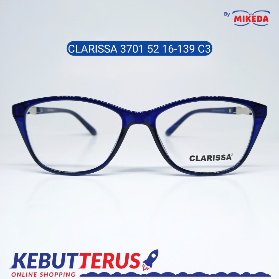 Mikeda-FRAME KACAMATA CLARISSA 3701-52 C3 + LENSA(MINUS/CYLINDER)