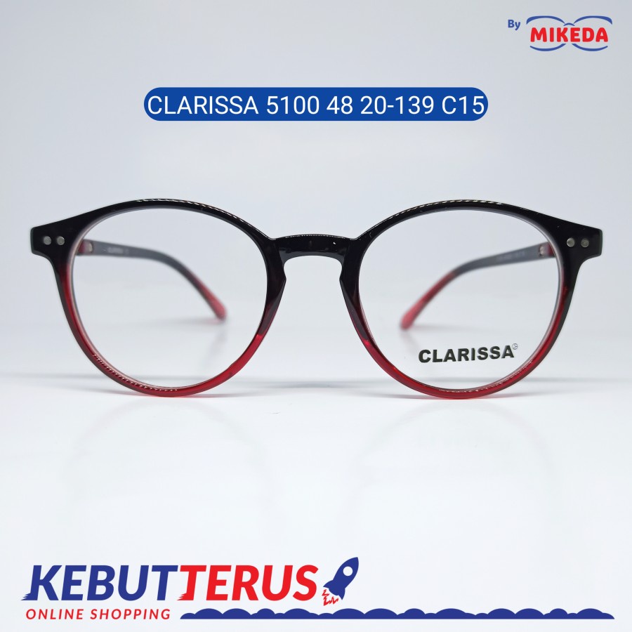 Mikeda-FRAME KACAMATA CLARISSA 5100-48 C15 + LENSA(MINUS/CYLINDER)