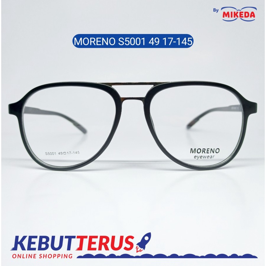 Mikeda-FRAME KACAMATA MORENO S 5001 49 17-145 + LENSA(MINUS/CYLINDER)