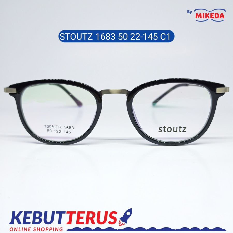 Mikeda-FRAME KACAMATA STOUTZ 1683 C1 + LENSA(MINUS/CYLINDER)