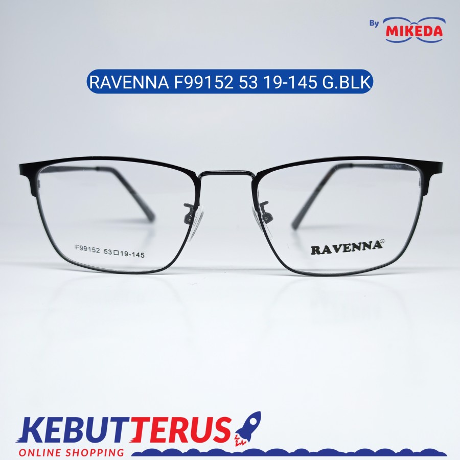 Mikeda-FRAME KACAMATA RAVENNA F99152 G.BLK + LENSA(MINUS/CYLINDER)