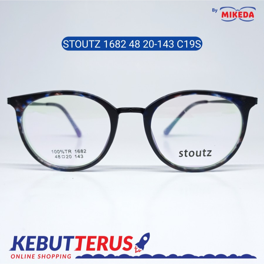 Mikeda-FRAME KACAMATA STOUTZ 1682 C19S + LENSA(MINUS/CYLINDER)