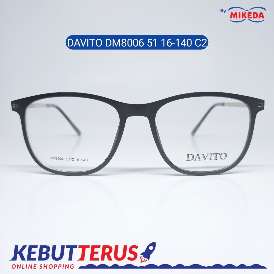 Mikeda-FRAME KACAMATA DAVITO DM8006 C2 + LENSA(MINUS/CYLINDER)